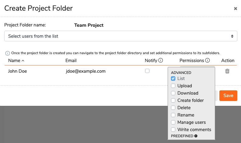 Create Project Folder